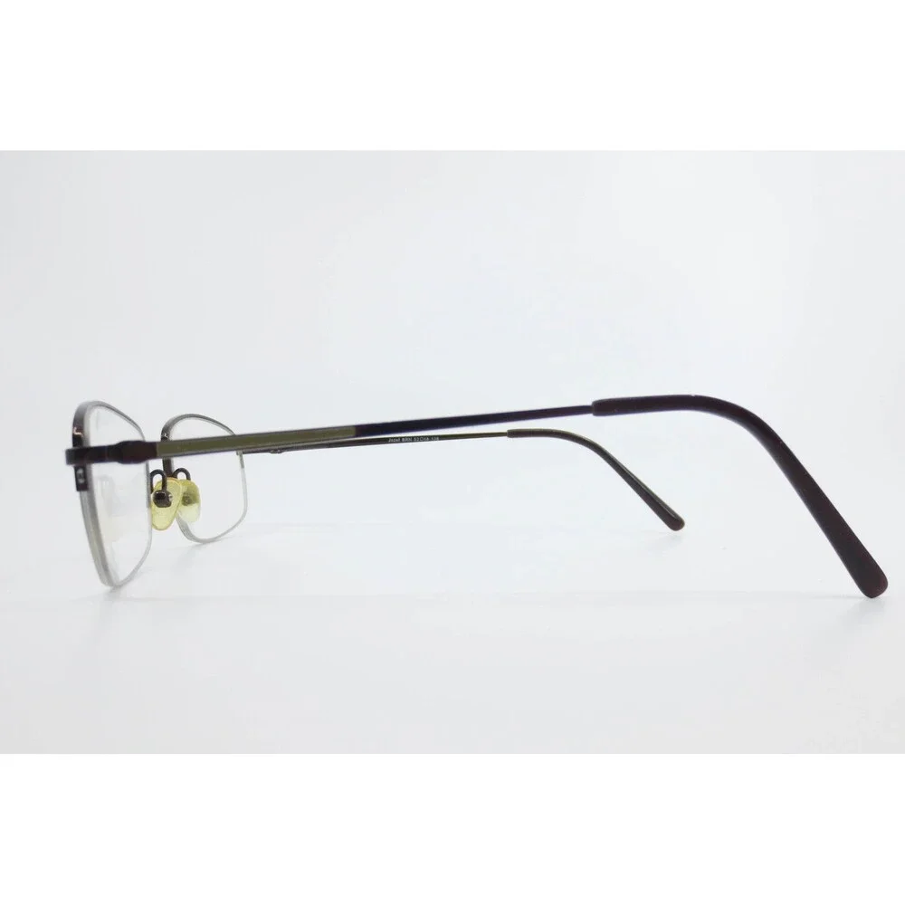 Caravaggio Jozef BRN Brown Rectangular Semi Rimless Eyeglass Frames 52-18-138